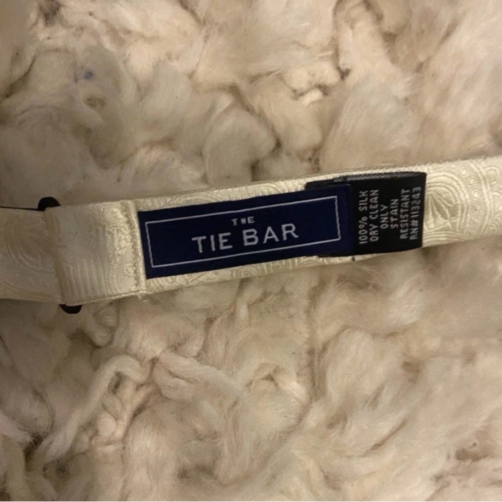 The Tie Bar Blue, Gray, and Cream Bow Ties - Picture 4 of 4